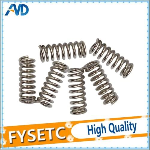 20pcs/lot 3 D printer accessory feeder spring for Ultimaker Makerbot Wade extruder nickel plating 1.2mm 20 mm top quality