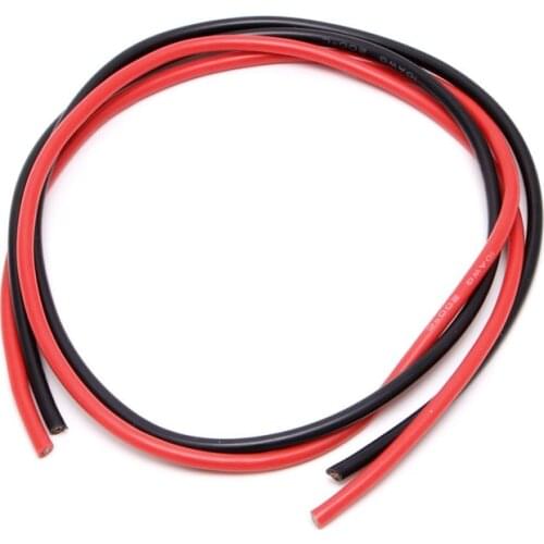 C5AA 26AWG Silicone Wire Gauge Flexible Stranded V# Copper Cables 5m For RC Black Red