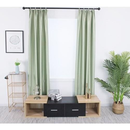 Nordic Velvet Hemp Solid Color Blackout Curtains Living Room Linen Bedroom Curtain Decorative Drapes Modern Kitchen Curtains
