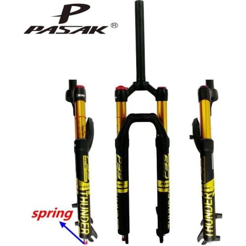 PASAK mountain bike air fork bike front fork 27.5 29 "magnesium alloy shoulder line control damping tortoise rabbit