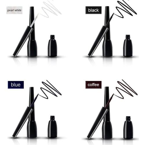 Makeup Waterproof Long Lasting Liquid Eyeliner Black Coffee White Fast dry High quality Cosmetics Custom Private Label Packaging