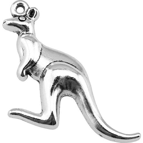 WYSIWYG 5pcs 47x31mm Pendant Kangaroo Australia Kangaroo Charm Pendants For Jewelry Making Kangaroo Pendants