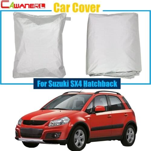 Cawanerl Car Cover Anti-UV Outdoor Rain Snow Sun Resistant Protection Cover For Suzuki SX4 Hatchback High Quality