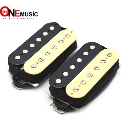 Zebra Alnico 5 Electric Guitar Pickup Humbucker Double Coil Pickup Alnico V Guitar parts Ivory/Black