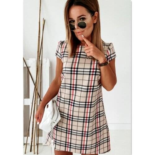 Модные платья в клетку ZerosPossess China At AliExpress