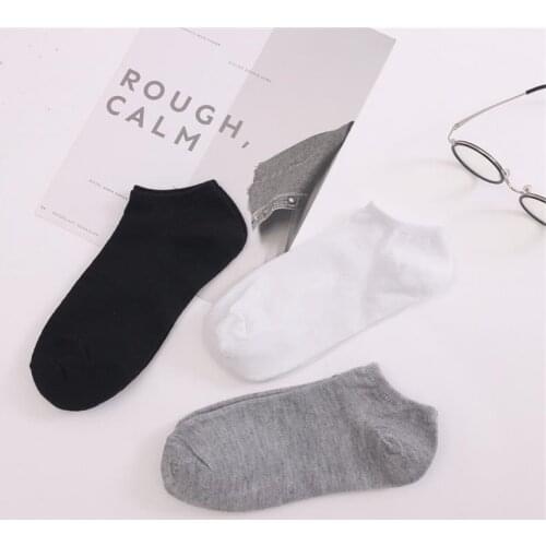 10 pairs/lot Solid Color Socks for Men Knitting Cotton Breathable Sports Socks Ankle Short Boat Male Socks Dropship Wholesale