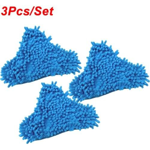 3 PCS Blue Coral Mop Pads for H2O X5 Steam Mop Replacement Microfiber Cleaning Pads For H2O X5