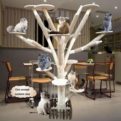 Large cat climbing frame cat nest cat climbing tree solid wood cat climbing tree log pet tree custom