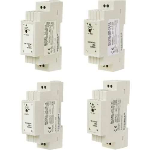 DR-15W Industrial DIN Rail Switching Power Supply 5V 12V 15V 24V