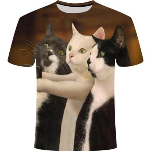 Hot Koop Zomer Ondeugende Zwarte Kat 3d T Shirt Vrouwen Mooie Cartoon Tshirt Goede Kwaliteit Originele Merk Shirts Casual Tops