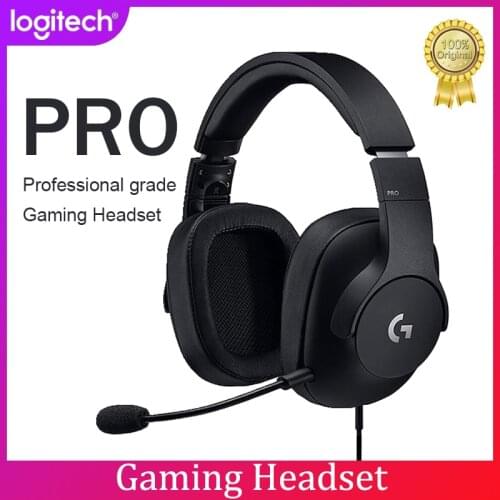 Logitech PRO Gaming headset microphone Surround sound Noise reduction gamers Suitable for PC, PS4, Nintendo Switch, Xbox One, VR