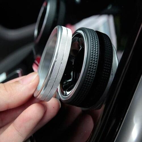 Dashboard Console Button Volume Knob Decorative Cover Trim Sticker For Range Rover Velar Interior Accessories