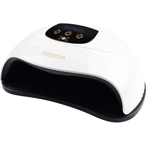 Hx2plus Nail Lamp Auto 60LED UV Lamp Quick Dry Nail Gel Dryer Lamp Professional Phototherapy Manicure Lamp-EU Plug