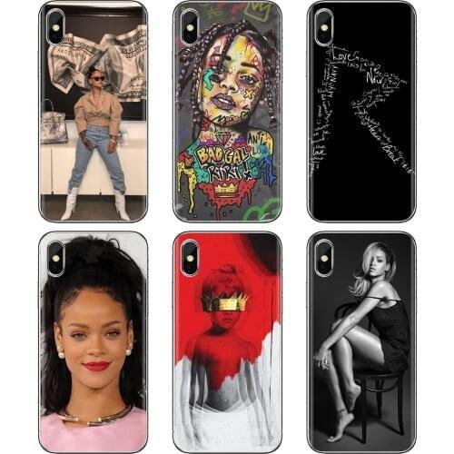 For Samsung Galaxy S7 S8 S9 S10E S20 FE Note 10 20 Edge Lite Plus Ultra Robyn-Rihanna-C-Fenty Soft Shell Cover