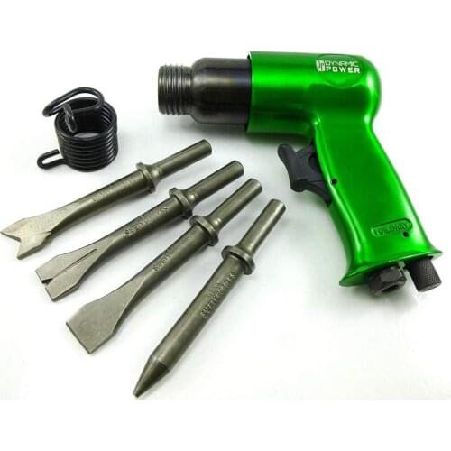 Pneumatic Tools Short Barrel Air Hammer Kit 4-Chisels