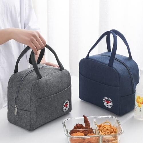 Portable Cooler Bag Waterproof Lunch Fridge Bags Nylon Zipper Thermal Oxford Lunch Bags Travel Picnic Drink Fruit Food Handbag