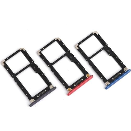 Mi8 Lite SIM Card Slot For Xiaomi Mi 8 Lite Card Adapters Socket Holder Tray Chip Drawer Replace Housing Repair Parts
