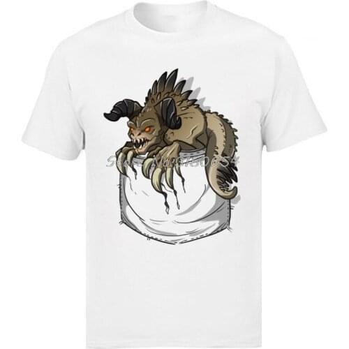 Funny Pocket Deathclaw Fallout T-shirt 3D Printed Game Loose Faddish Cotton Tshirt Men Casual T Shirt Tees Harajuku