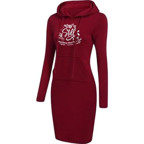 Woman Straight Hoodie Elegant Sweatshirt Letter Print Oversize Harajuku Hoody Drawstring Dress Female Casual Outwear Skirt