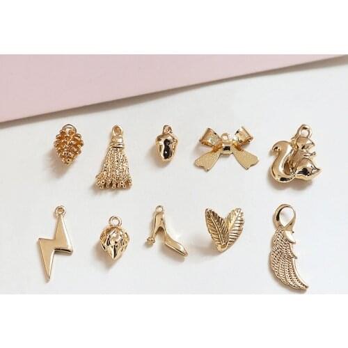 10pcs Hot Style Fun Squirrel Ladies Earrings Lightning High Heels Pendant diy Jewelry Necklace Bracelet Accessories Material