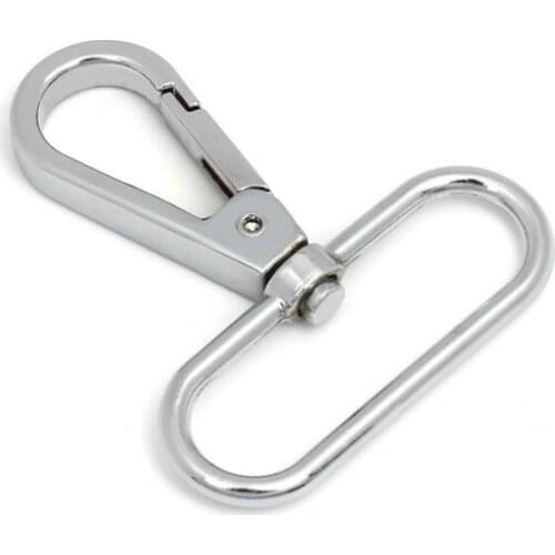 10pcs Metal Swivel Trigger Lobster Clasp Snap Hook Key Chain Ring Lanyard Diy Craft Outdoor Backpack High Quality Bag Parts