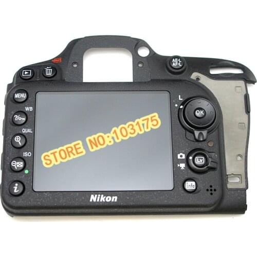 100%Original NEW D7200 Rear Cover Back Cover with LCD Button Flex For Nikon D7200 Camera Replacement Unit Repair Part