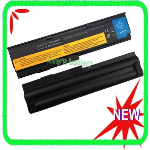 5200mAh Battery For Lenovo ThinkPad X200 X200s X201 X201s X201i ASM 43R9254 42T4536 42T4537 42T4541