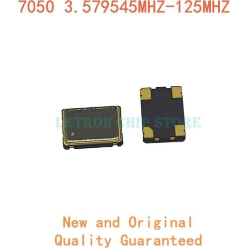5PCS Active quartz crystal oscillator 7050 5*7 5070 3.579545MHZ-125MHZ 50M 6M 8M 24M 12M 16M 20M 11.0592M 22.1184M 32.768M 100M