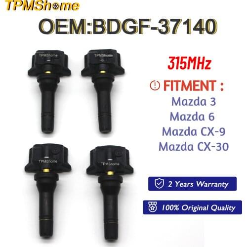 TPMS Sensor BDGF37140 Tire Pressure Monitoring System 315MHz for Mazda 3 CX-30 CX-9 2019-2020 Tyre Air Pressure Monitor Sensor