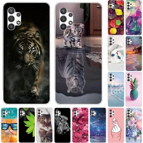 6.5" For Samsung A32 5G Case A32 4G A325F Soft TPU Silicon Phone Cover Shell For Samsung Galaxy A32 5G A325F Case Shockproof Bag