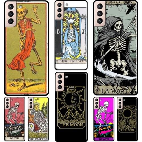Moon Tarot Mystery totem Cover For Samsung Galaxy S20 FE S8 S9 S10 Plus Note 9 10 Note 20 Ultra S21 Phone Case
