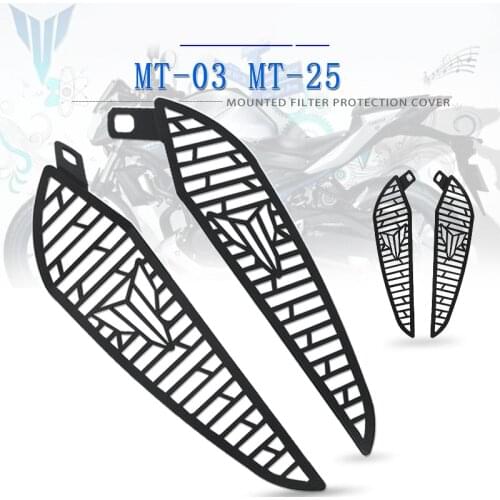 For YAMAHA MT03 MT-03 MT-25 MT25 MT 03 25 2020 2021 Motorcycle Fuel Tank Air Intake Mesh Inlet Decorative Guard Cover