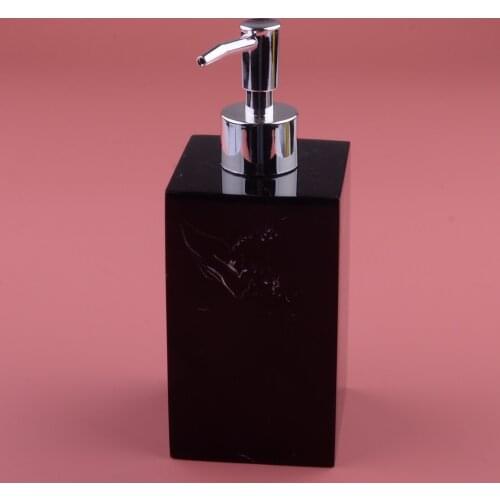 500ML Black Bathroom White Liquid Soap Dispenser Kitchen Sink Hotel Hand Lotion Manual Pump Bottle Container
