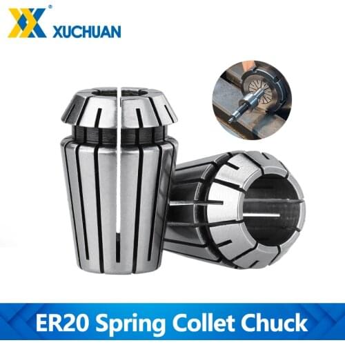 ER20 Collet Chuck 1-13mm 1/2 1/4 1/8 Spring Chuck For CNC Milling Tool Holder Engraving Machine Spindle Motor CNC ER Collet