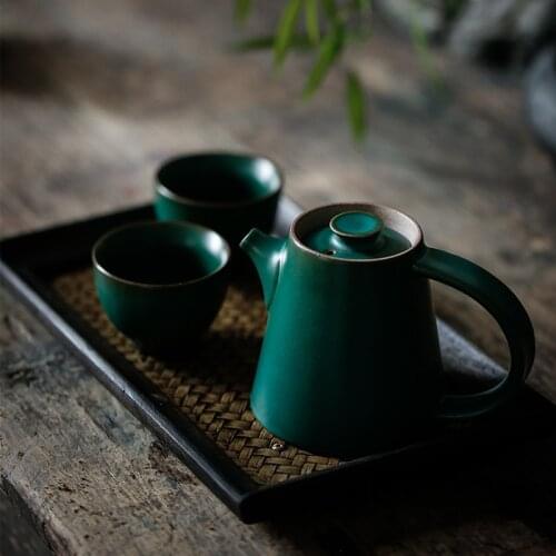 Japanese Ceramic Teapot Cooker Handmade Blooming Tea Kung Fu Teapots Jasmine Tea Herbal Infusor De Te Utensils Kitchen EH60TP