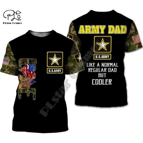 PLstar Cosmos Military Army Suits Soldier Veteran Camo Newest 3Dprint Streetwear Summer Casual Funny Tee Short Sleeve T-Shirt B1