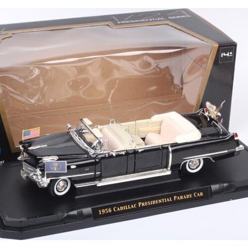 Yat ming 1/24 Scale 1956 Cadillac Series 75 Presidential Parade Limousine For Eisenhower Car Diecast Model Vehicles Toy Replicas