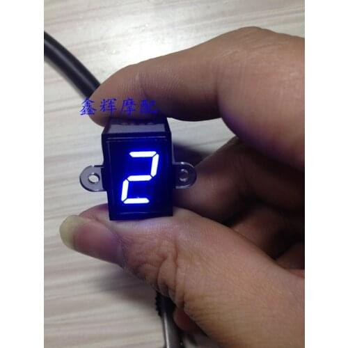 Motorcycle Gear Display, Gear Shift, Gauge Adjustment, General Purpose, High Light Blue 6 Gear Waterproof