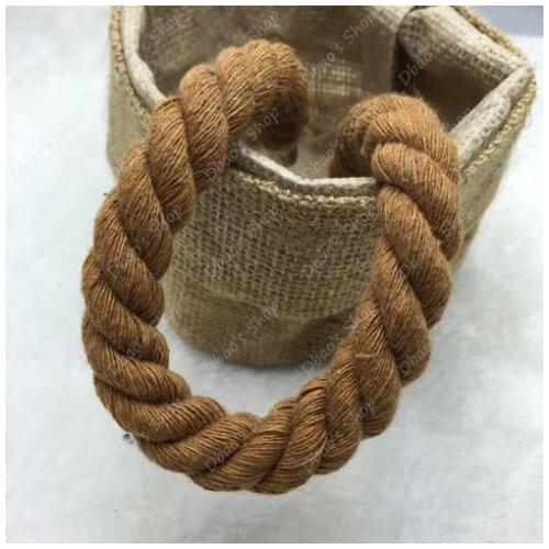 Wholesale Diameter 10mm-11mm Brown 100% Cotton Three Strands Twisted Cords Rope Diy Findings Accessories 5 Meters(CA1032)
