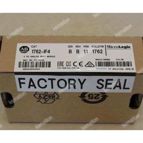Original 1762-IF4 AB Micrologix PLC 1762IF4 4 Point Analog Input Module 4/20MA 5/24VDC 1762 IF4