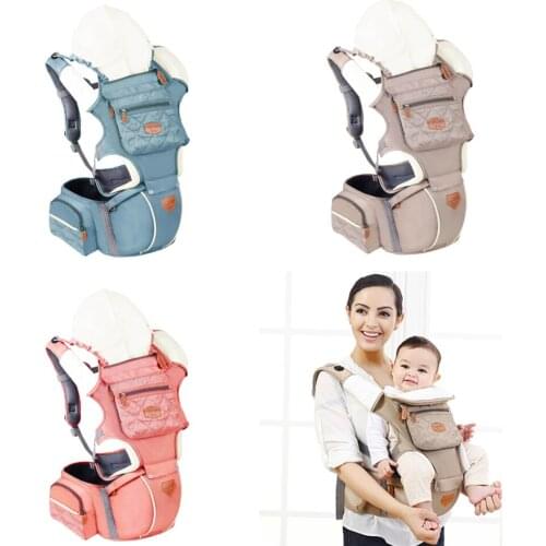 Ergonomic Baby Carrier Breathable Infant Baby Hipseat Portable Child Suspenders Backpack Baby Belt Adjustable Waist Stool Hooded
