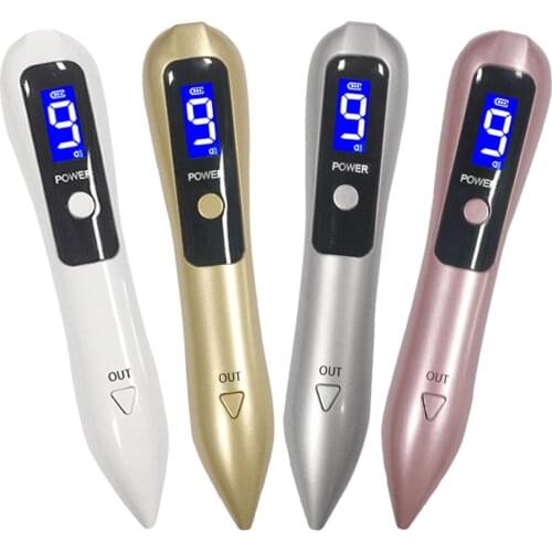 LCD Plasma Pen 9 Level LED Lighting Laser Tattoo Mole Removal Machine Face Skin Tag Removal Freckle Wart Dark Spot Remover Tools