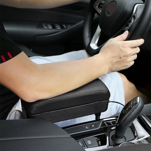 Car Armrest Box Adjustable Pad Refit Car Central Lift Armres Storage Organizer Box For Toyota RAV4 CHR Corolla For Mazda 3 6 CX5