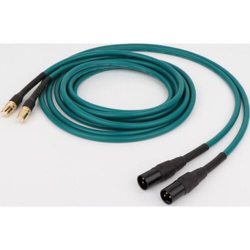 Pair HiFi Audio RCA to XLR Balanced male plug Audio Cable Cross Audio Amplifier CD DVD player RCA interconnect cable