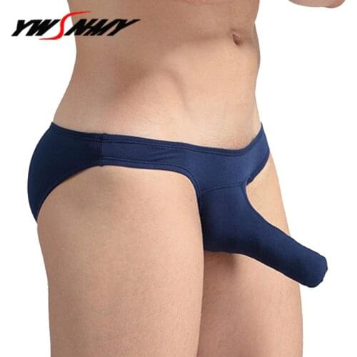 Sexy Mens Penis Underwear Male Cool Sexy Elephant Nose Big Pouch Briefs Shorts Panties Gay Men Soft Modal Underpants Calcinha