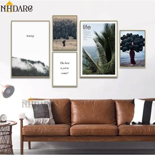 Scandinavian Canvas Poster Nordic Decoration Landscape Wall Art Print Minimalist Painting Decorative Picture Living Room Decor