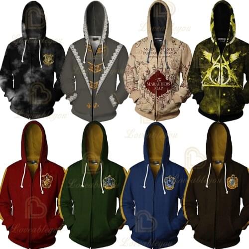Printed Sweatshirt Hoodies Women/Men Deathly Hallows For Lady Hoodie Sweatshirts Fashion Fleece Jacket Coat