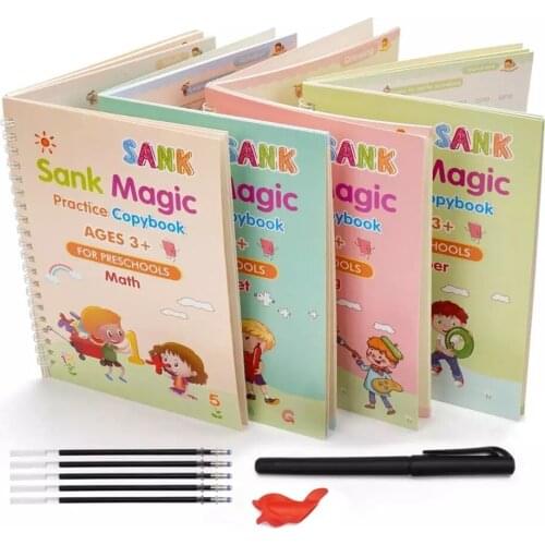Magic Writing Paste Magic Calligraphy Handwriting Copybook Set Writing Board Tracing Book for Kid Calligraphic Letter Writing