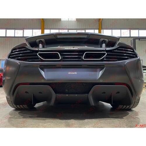 Z-ART dry carbon fiber rear diffuser for Mclaren 650S carbon fiber rear lip for 650S MSO carbon fiber rear chin