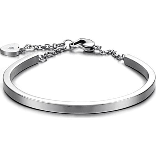 Stainless Steel Heart Cuff Bracelet Bangle Jewelry Trendy 4 Colors Adjustable Chain & Link Bracelets For Women B18093